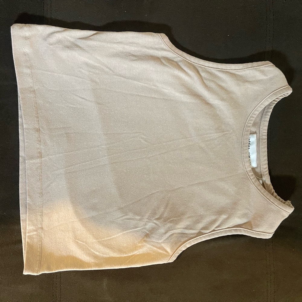 Pull&Bear Beige Crop Top